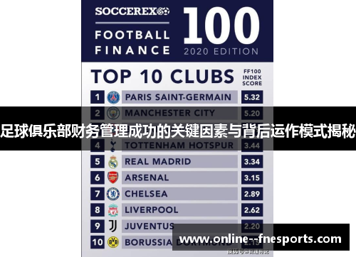 足球俱乐部财务管理成功的关键因素与背后运作模式揭秘 足球俱乐部财务管理成功的关键因素与背后运作模式揭秘